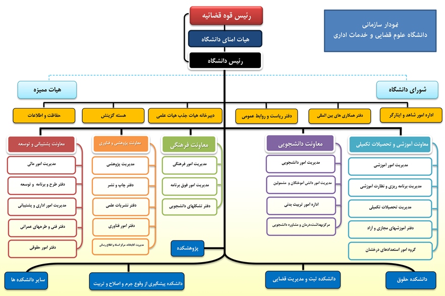 چارت سازمانی دانشگاه